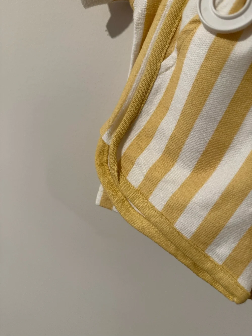 Carter's Yellow & White Vertical Stripe Short Sleeve Shirt & Shorts